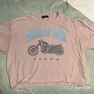 Zutter Pink American Rider Crop Top